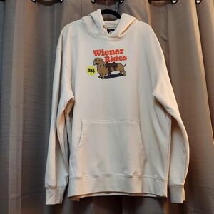 Danny Duncan Hoodie Cream Size XXL